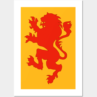 Narnia Flag (Lion Only) Posters and Art